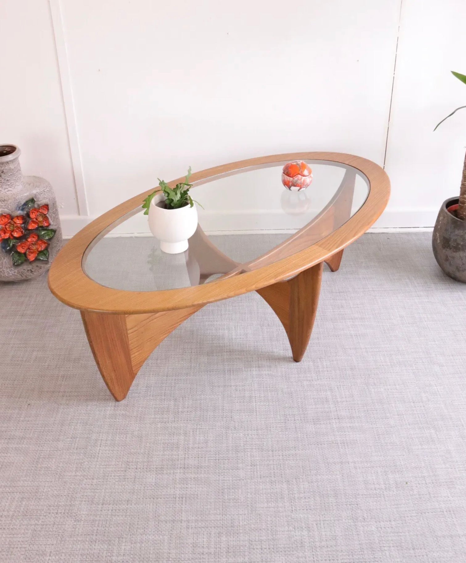 Vintage Mid Century Oval Astro Coffee Table in Teak by G Plan