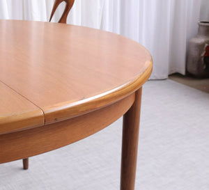 6224 G Plan Fresco Round Teak Extendable Dining Table V b Wilkins Stunning Condition - teakyfinders