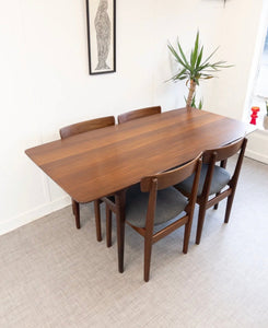 Younger Dining Table Volany Range Plank Solid table and 4 x Younger Volany chairs - teakyfinders