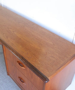 Homeworthy Mid Century Teak Vintage Desk /Home Office Retro Danish Style - teakyfinders