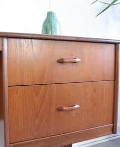 Homeworthy Mid Century Teak Vintage Desk /Home Office Retro Danish Style - teakyfinders