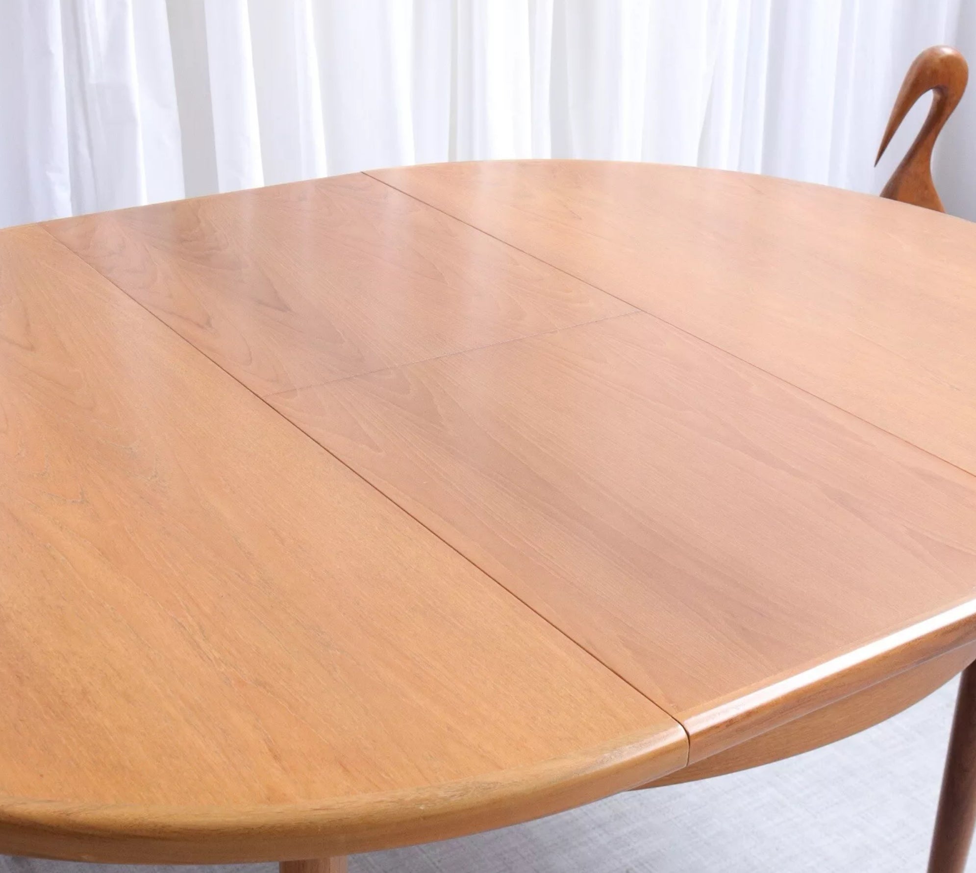 6224 G Plan Fresco Round Teak Extendable Dining Table V b Wilkins Stunning Condition - teakyfinders