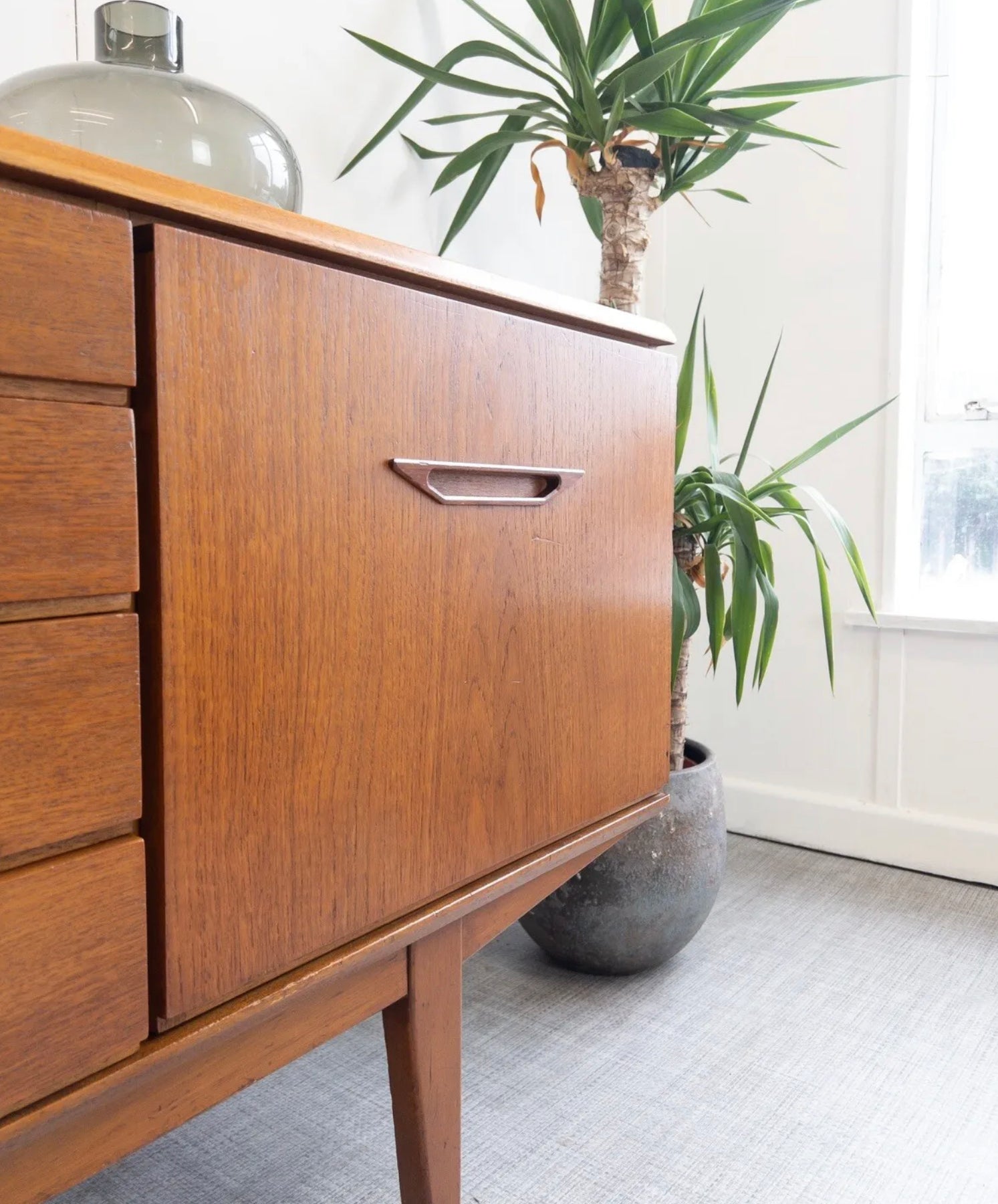 Vintage Rare Retro Teak Mid Century Sideboard by Jentique - teakyfinders