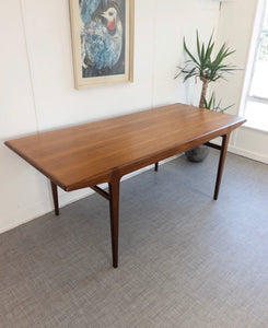 Younger Teak Rectangle Plank Dining Table Fonseca Range Vintage Mid Century Furniture - teakyfinders