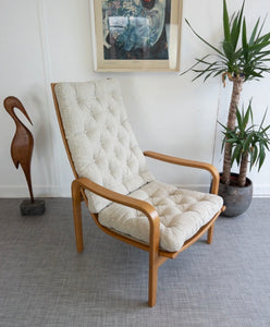 Alf Svensson Armchair from Kallemo Swedish Mid Century Plywood Chair - teakyfinders