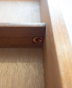 G Plan Teak Chest of Drawers on Wooden Legs Vintage Mid Century Furniture - teakyfinders