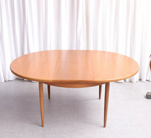 6224 G Plan Fresco Round Teak Extendable Dining Table V b Wilkins Stunning Condition - teakyfinders