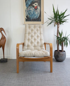 Alf Svensson Armchair from Kallemo Swedish Mid Century Plywood Chair - teakyfinders