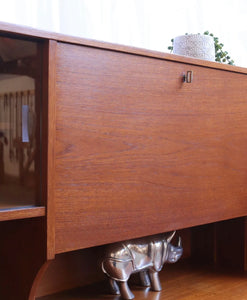Mid Century Teak Highboard Sideboard By Portwood Furniture Retro Vintage - teakyfinders