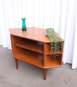 G plan vintage retro mid century style corner tv stand media unit - teakyfinders