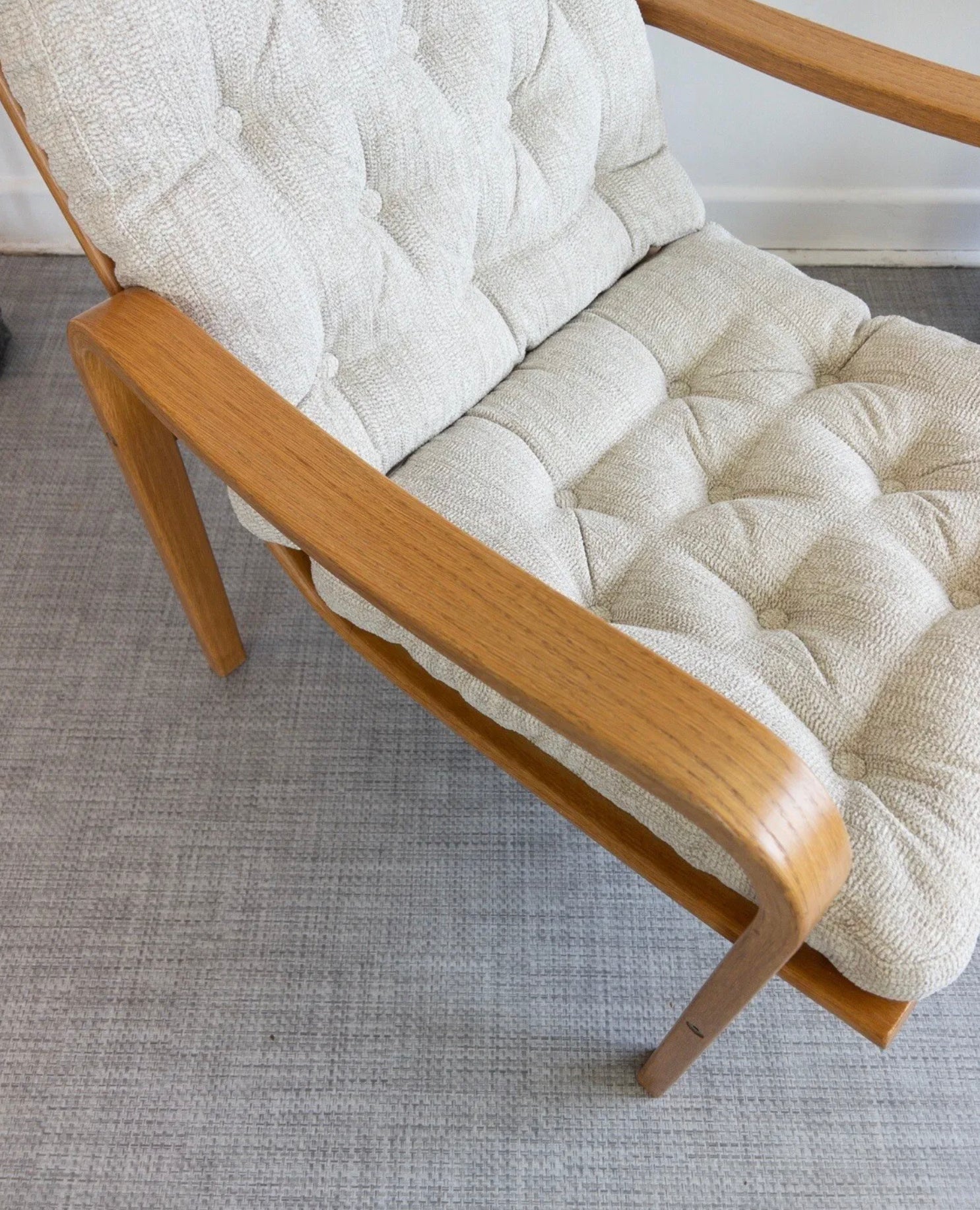 Alf Svensson Armchair from Kallemo Swedish Mid Century Plywood Chair - teakyfinders