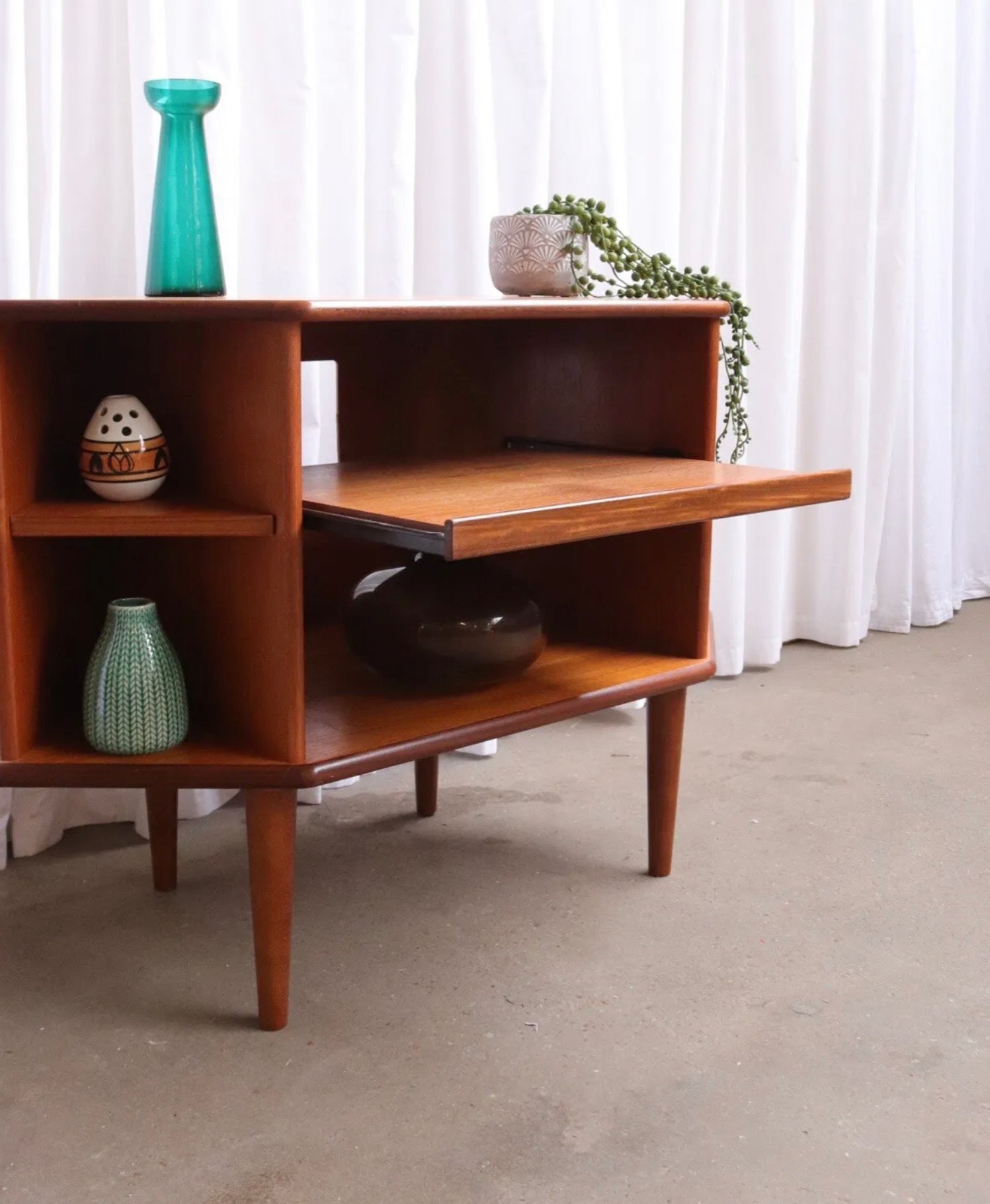 G plan vintage retro mid century style corner tv stand media unit - teakyfinders