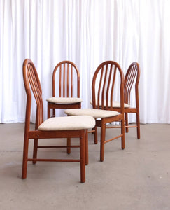 Benny Linden 1960s Teak Dining Chairs Set Of 4 Immaculate Condition Danish - teakyfinders