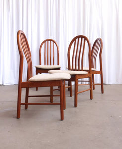 Benny Linden 1960s Teak Dining Chairs Set Of 4 Immaculate Condition Danish - teakyfinders
