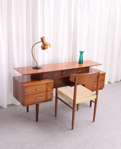 Vintage Mid Century Austinsuite  Teak Desk / Dressing Table Mirror Retro 50s - teakyfinders