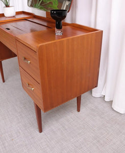 Vintage Mid Century Austinsuite  Teak Desk / Dressing Table Mirror Retro 60S - teakyfinders