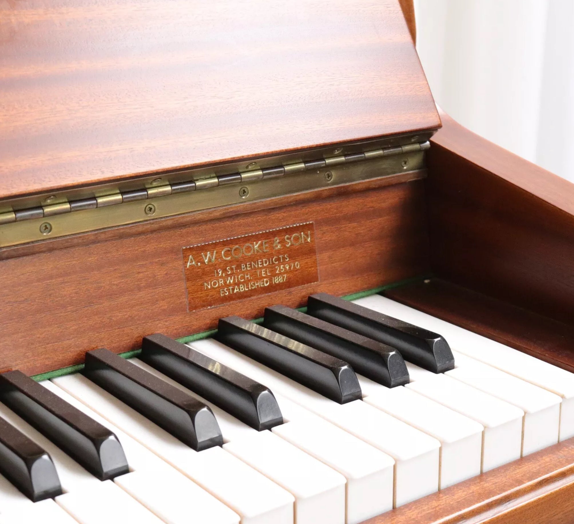 Vintage Chappell Modern Upright Piano - With Stool - Stunning Condition - teakyfinders