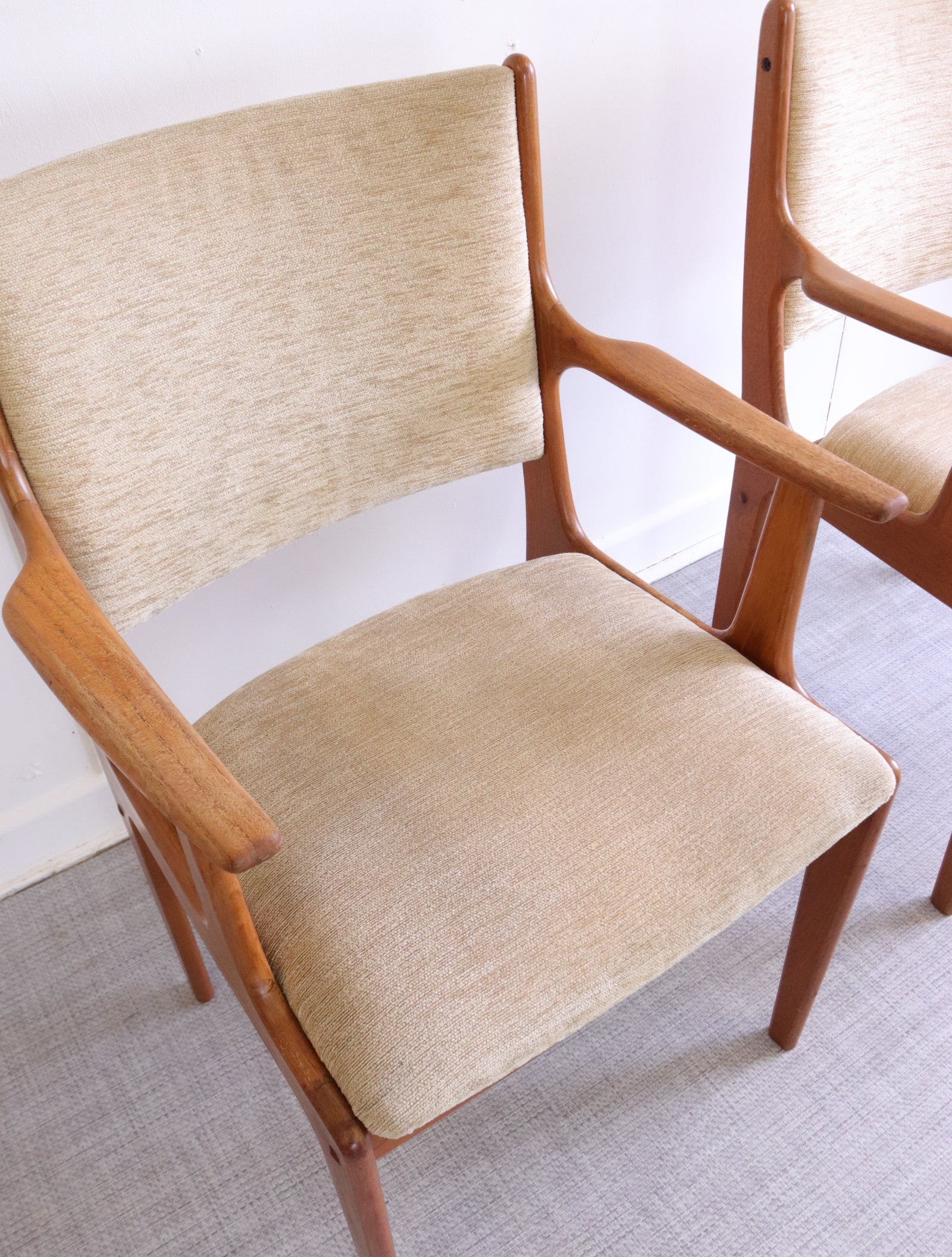 Set of 6 Danish Johannes Andersen Teak Uldum Mobelfabrik Dining Chairs - teakyfinders