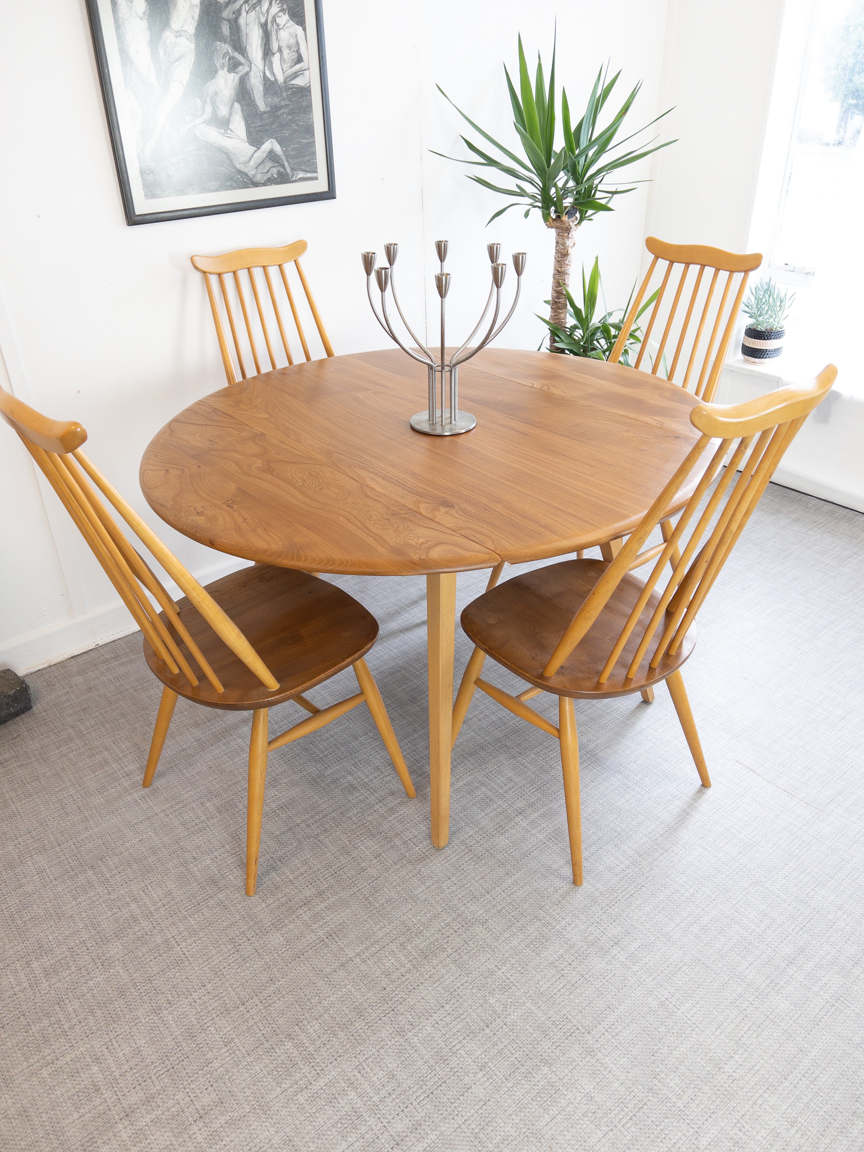 Custom Ercol Dining Set - teakyfinders