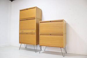 Matching Kinarps Office Units in Oak - Tambour Doors - teakyfinders