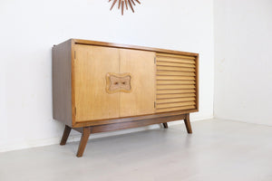 Walnut and Oak 50s European Sideboard - teakyfinders