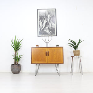 G plan Sierra Teak Small Sideboard on Hairpin Legs - teakyfinders