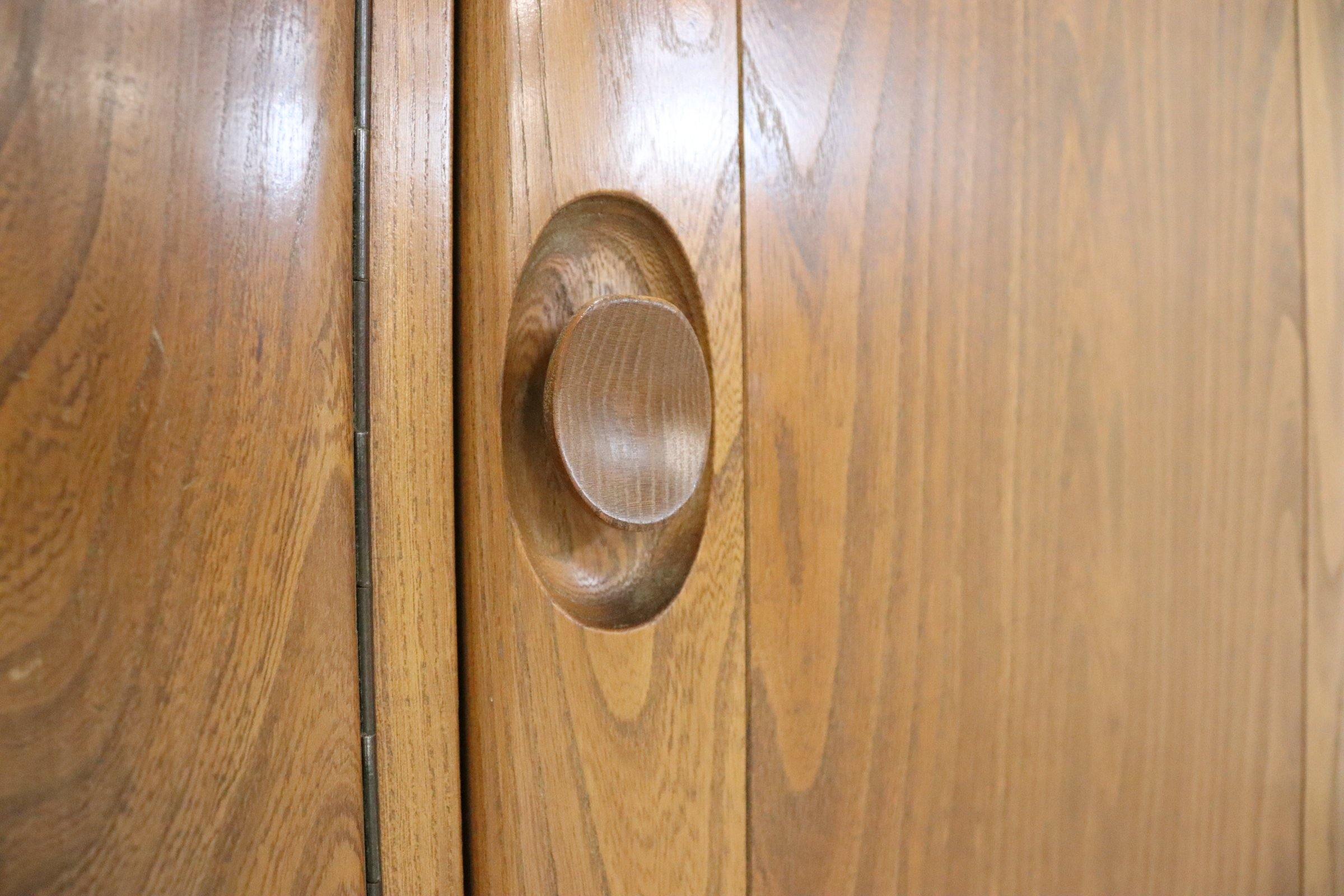 Ercol Sideboard , Model 366, Solid Beech and Elm - teakyfinders