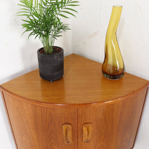 Matching G Plan Fresco Teak Corner Cabinets - teakyfinders