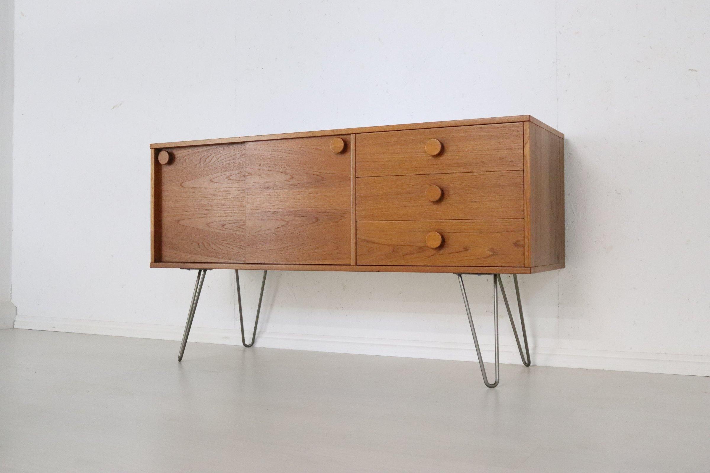 Danish Compact Teak Sideboard - teakyfinders