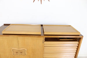 Walnut and Oak 50s European Sideboard - teakyfinders