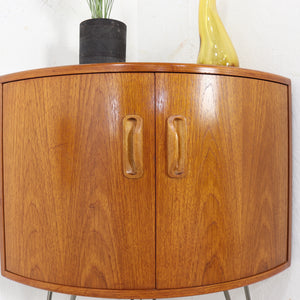 Matching G Plan Fresco Teak Corner Cabinets - teakyfinders