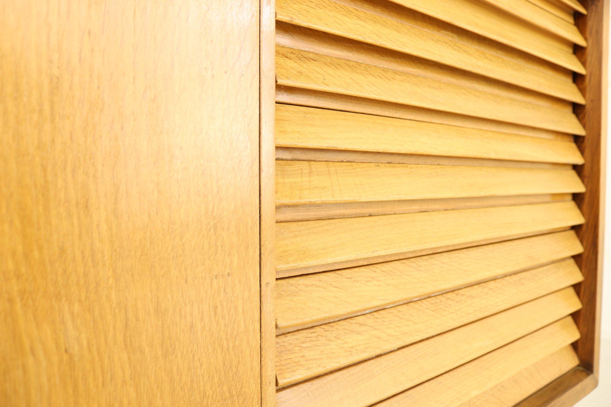 Walnut and Oak 50s European Sideboard - teakyfinders