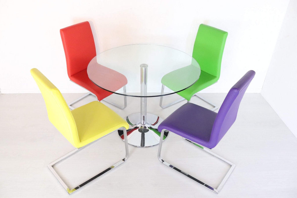 Danish Actona Colourful Dining Set - teakyfinders