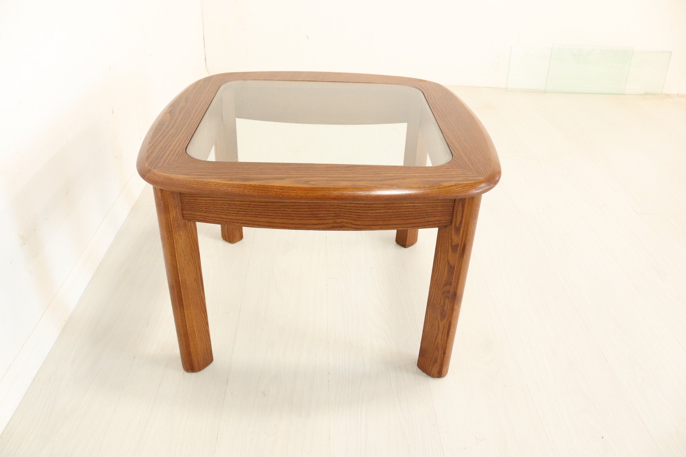 G Plan Glass Top Teak Coffee Table, - teakyfinders