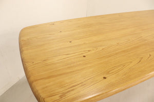 Ercol Long Windsor Plank Table - Blonde with Hairpin Legs - teakyfinders