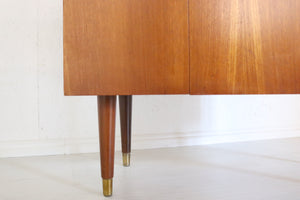 Mid Century Teak Compact Sideboard, Vinyl LP Storage Cabinet - teakyfinders