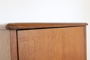 Mid Century Teak Compact Sideboard, Vinyl LP Storage Cabinet - teakyfinders