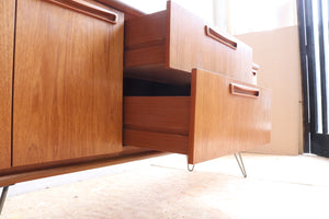 Meredew Long Teak Sideboard on Hairpin Legs - teakyfinders