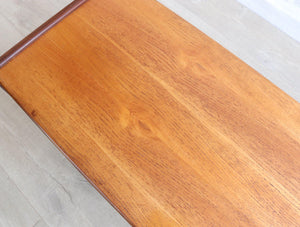 Mid Century Teak And Afromosia Coffee Table Refinished Condition, Magazine rack - teakyfinders