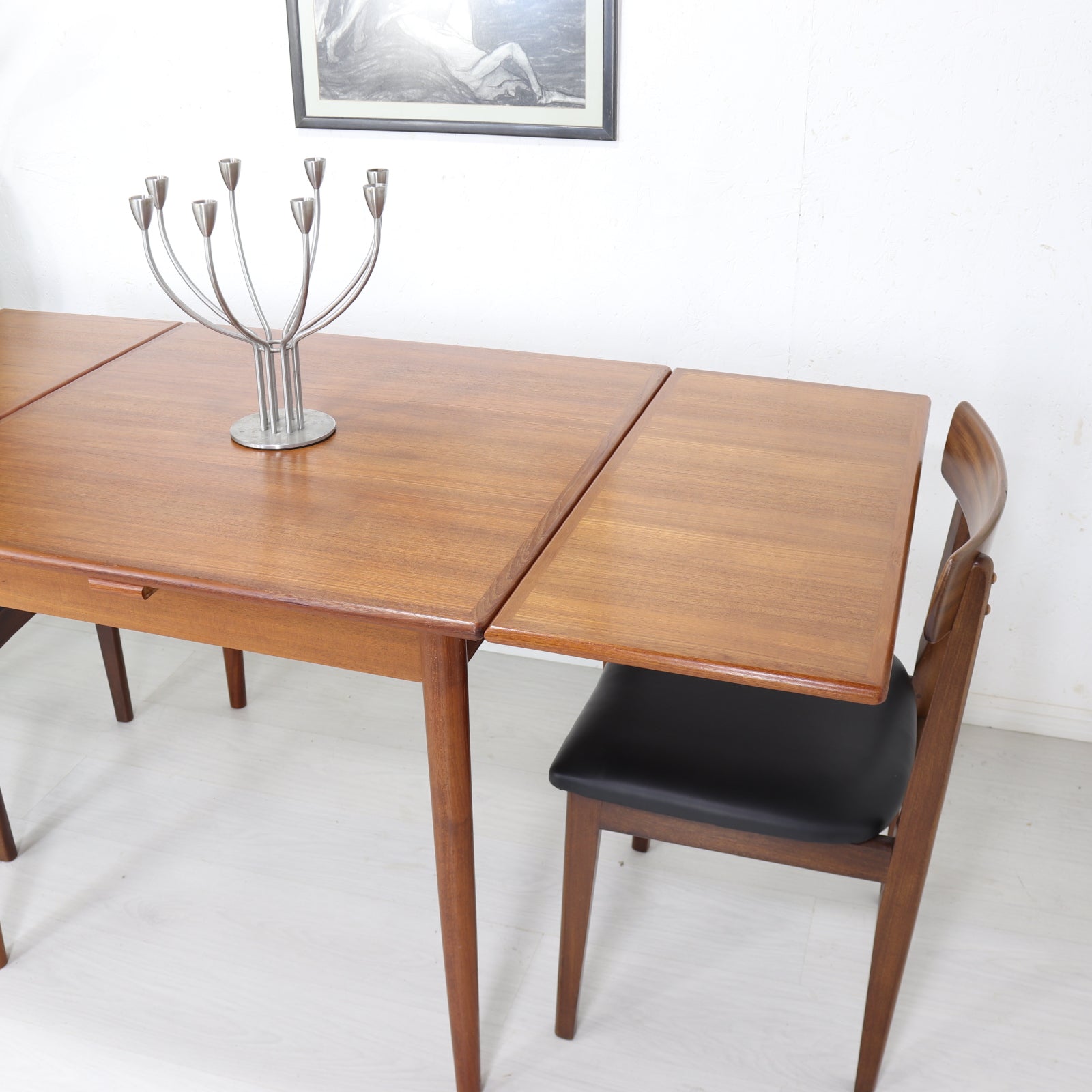 AM Ansager Mobler Small Square Teak Dining Table - teakyfinders