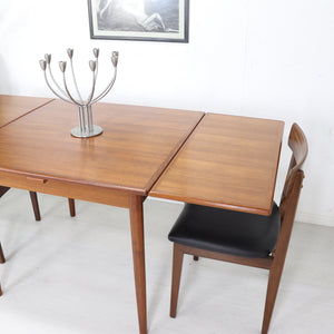 AM Ansager Mobler Small Square Teak Dining Table - teakyfinders