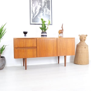 Morris of Glasgow Compact Teak Sideboard - teakyfinders