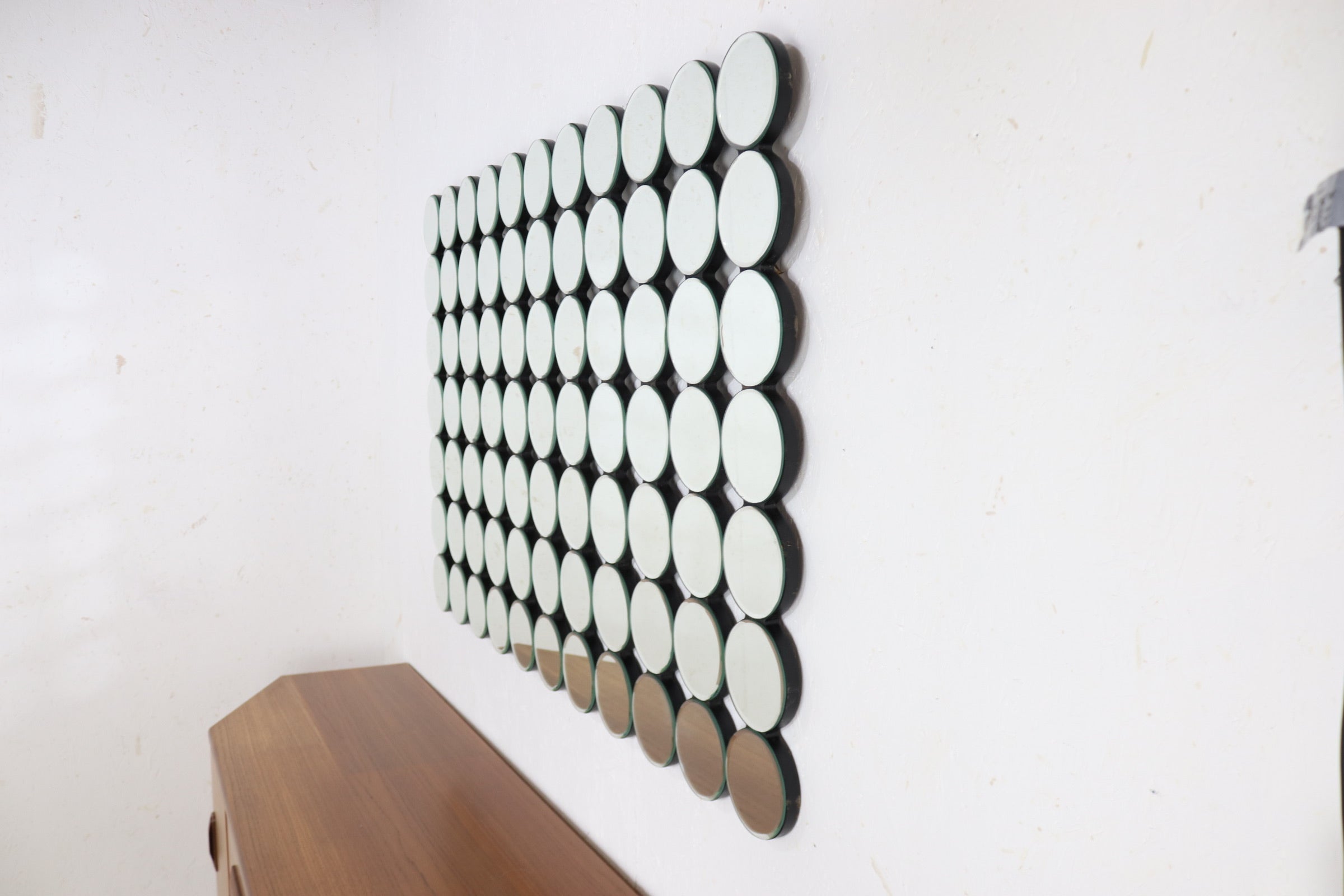 Retro Bespoke Mirror Circle Interior Design Item - teakyfinders