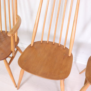 Ercol Light Golsmith Set of Four Dining Chairs - teakyfinders