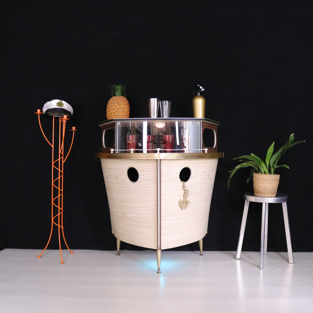 Retro Funky Boat Home Drinks Bar - teakyfinders