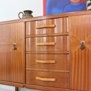 Unusual Early Strongbow Teak Sideboard 1950s - teakyfinders