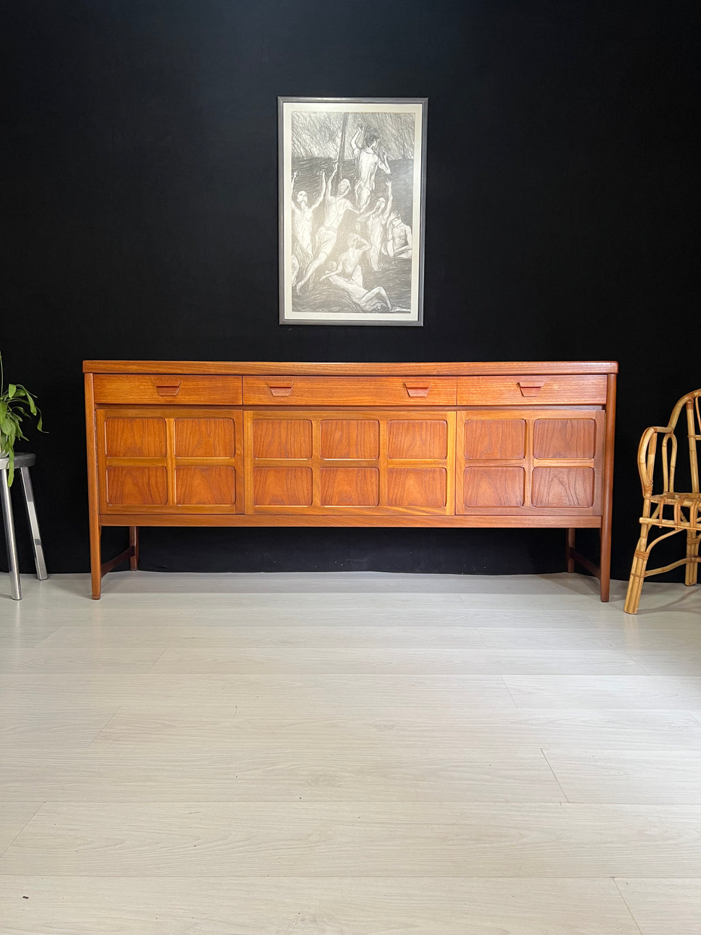 Nathan squares Teak Sideboard - teakyfinders