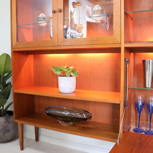 Teak deals display cabinet