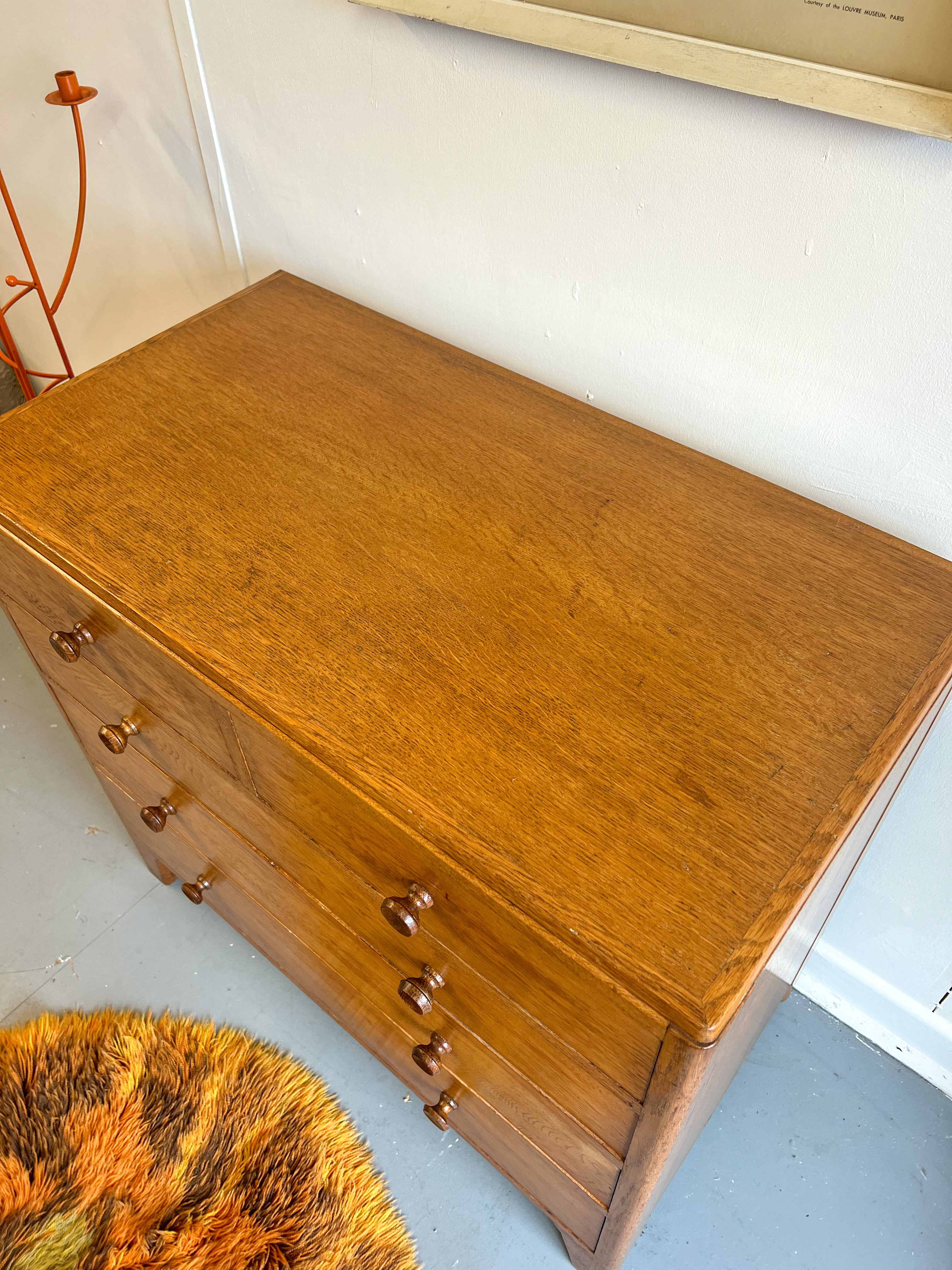 Lebus Oak War Department Chest of Drawers - teakyfinders