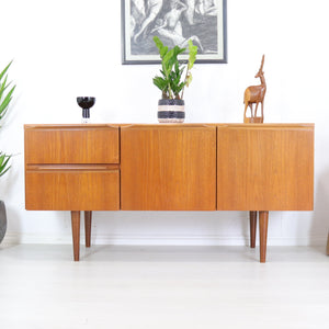 Morris of Glasgow Compact Teak Sideboard - teakyfinders